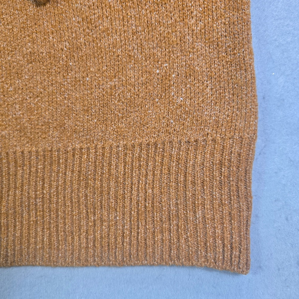 Maurices Sweater Womens 2X Brown Leaf Intarsia Mock Neck Balloon Sleeve Autumn - Picture 2 of 7